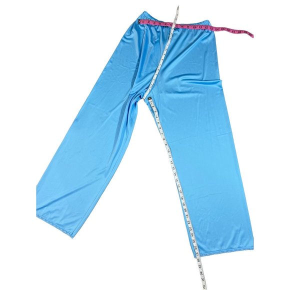 Vintage Shadowline Blue 4 pc Nylon Lace Peignoir Pajama Nightgown Set Size S - M - Picture 2 of 10